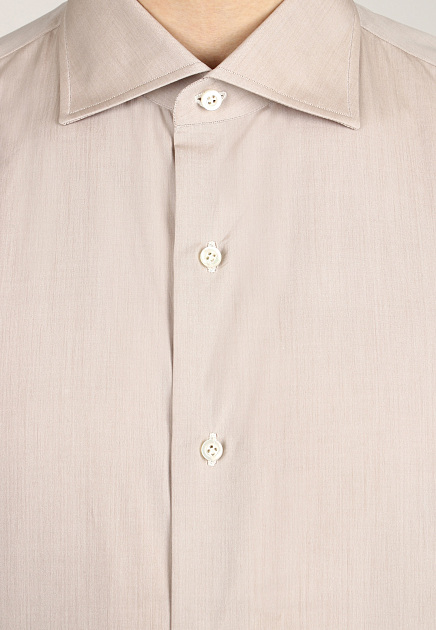 Рубашка ISAIA  - Хлопок - цвет бежевый
