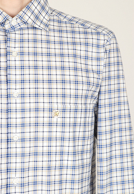 Хлопковая рубашка STEFANO RICCI  - Хлопок - цвет синий