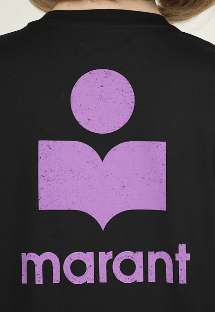 Футболка ISABEL MARANT ÉTOILE  - Хлопок - цвет фиолетовый