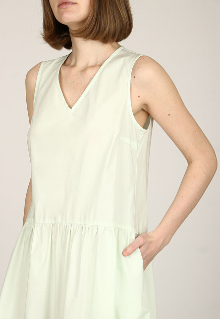 Платье CAPPELLINI BY PESERICO  - Хлопок - цвет зеленый