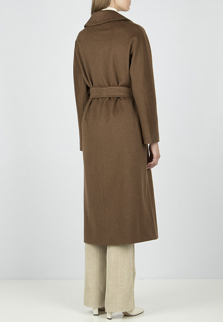Пальто TERESA TARDIA  - Шерсть - цвет коричневый