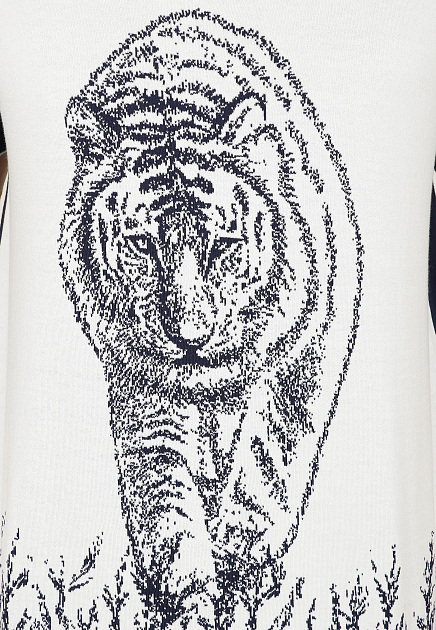 Трикотажная футболка с изображением тигра PASHMERE