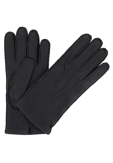 Черные перчатки из кожи ягненка BRUNO CARLO