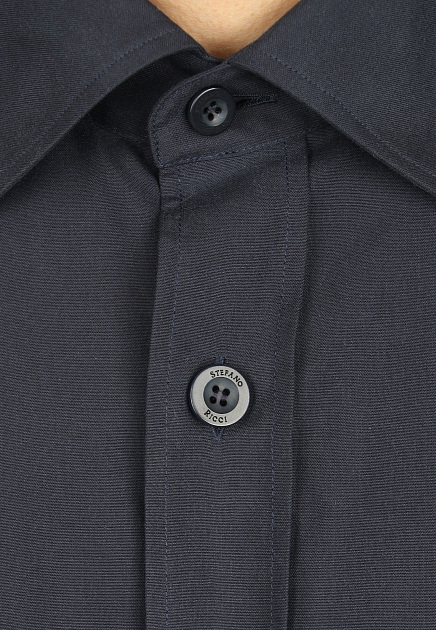 Рубашка STEFANO RICCI  - Шелк - цвет синий