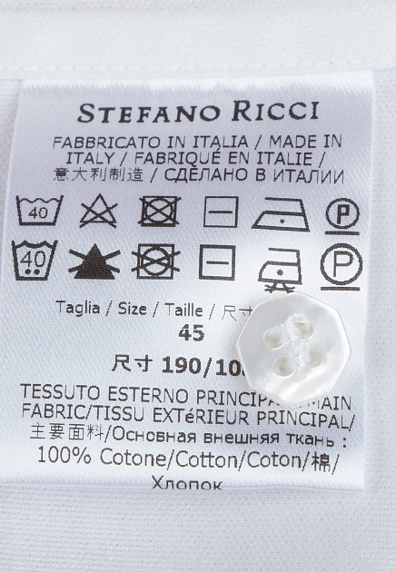 Хлопковая рубашка STEFANO RICCI  - Хлопок