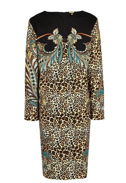 Платье с узором пейсли и леопардовым принтом ELISA FANTI - ИТАЛИЯ