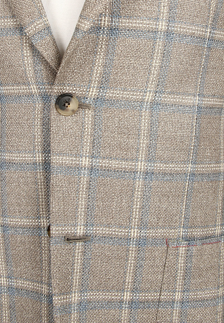 Пиджак из смеси шерсти, шелка и льна ISAIA