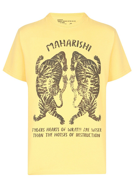 Желтая футболка MAHARISHI