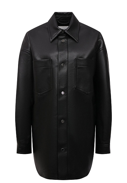 Черная куртка рубашечного кроя  MARTIN NANUSHKA