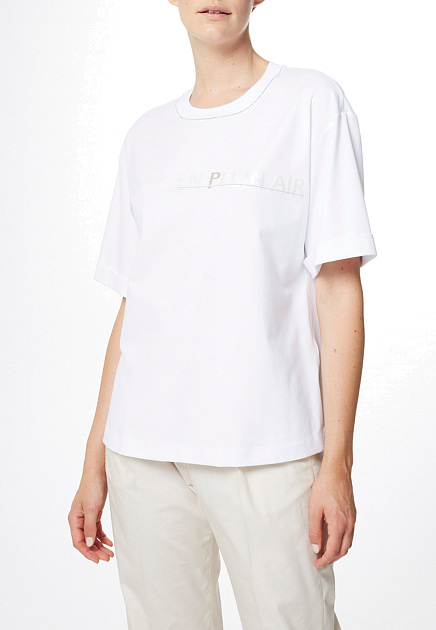 Женская футболка из хлопкового джерси PESERICO