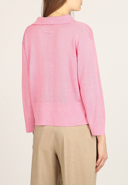 Пуловер MAX&MOI  - Лён, Шелк - цвет розовый