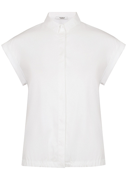 Белая рубашка с коротким рукавом PESERICO