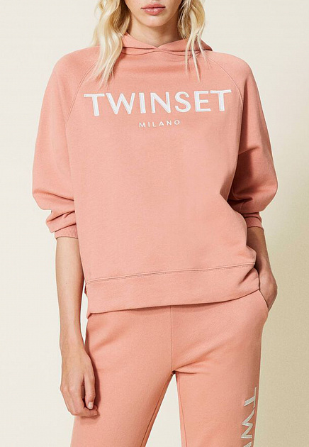 Толстовка TWINSET Milano  - Хлопок - цвет розовый