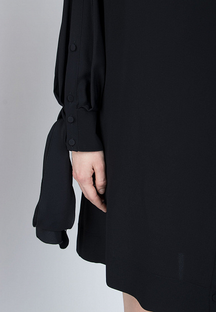 Платье No21  - Ацетат, Шелк - цвет черный