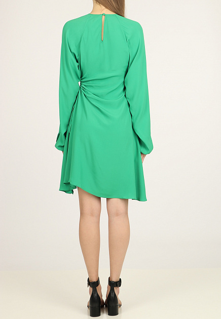 Платье No21  - Ацетат, Шелк - цвет зеленый