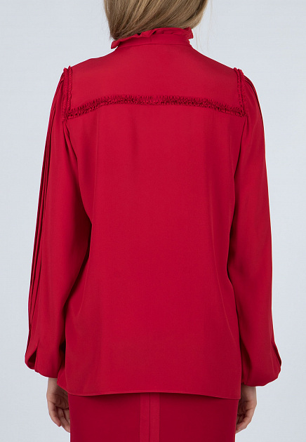 Рубашка No21  - Ацетат, Шелк - цвет красный