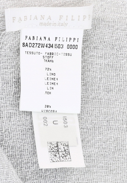 Палантин FABIANA FILIPPI  - Лён - цвет серый