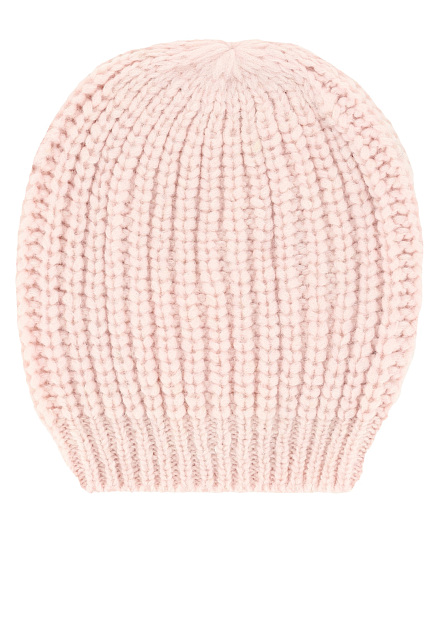 Нежно розовая шапка из шерсти PESERICO