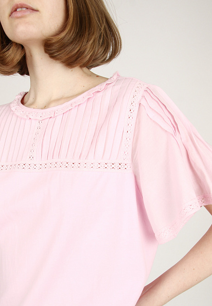 Блуза TWINSET Milano  - Хлопок - цвет розовый