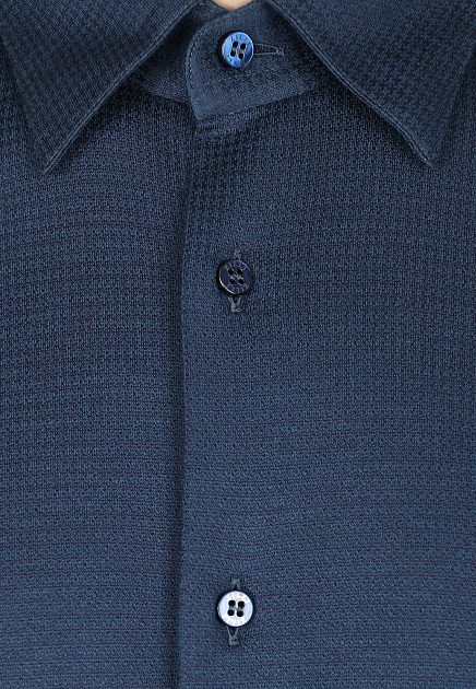 Рубашка ZILLI  - Хлопок, Шелк - цвет синий