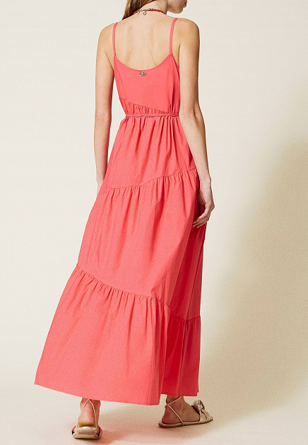 Платье TWINSET Milano  - Хлопок - цвет розовый