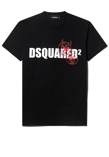 Хлопковая футболка с принтом DSQUARED2
