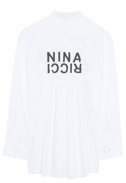 Рубашка с контрастной вышивкой NINA RICCI - ФРАНЦИЯ