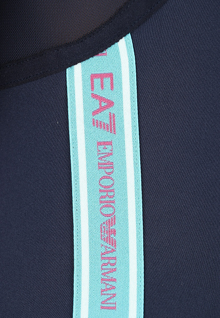 Синяя спортивная футболка EA7