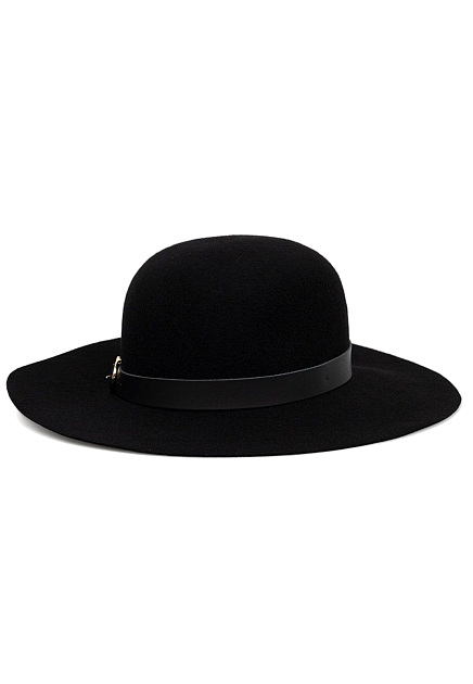 Черная фетровая шляпа PATRIZIA PEPE - ИТАЛИЯ