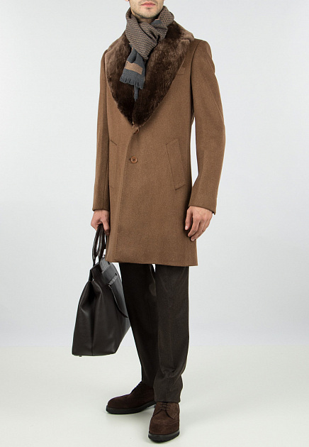 Куртка TERESA TARDIA  - Шерсть - цвет коричневый