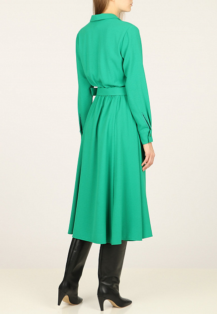 Платье POUSTOVIT  - Вискоза, Полиэстер - цвет зеленый