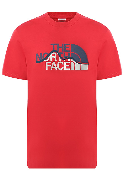 Красная футболка с логотипом THE NORTH FACE