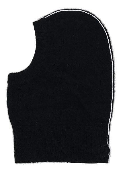 Черная балаклава с добавлением шерсти альпаки MM6 Maison Margiela