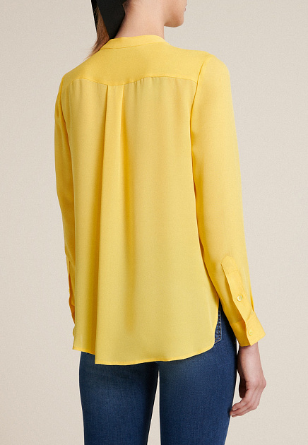 Струящаяся жёлтая блуза LUISA SPAGNOLI - ИТАЛИЯ