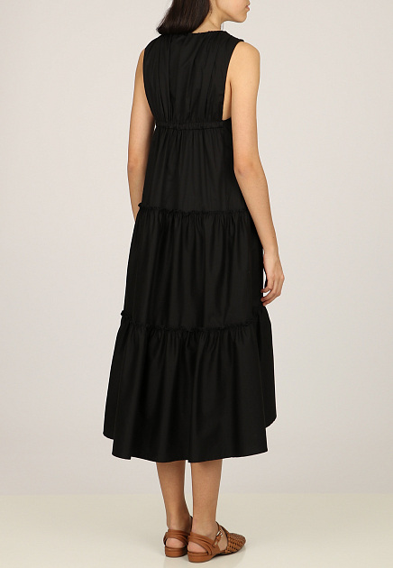 Платье PESERICO  - Хлопок - цвет черный