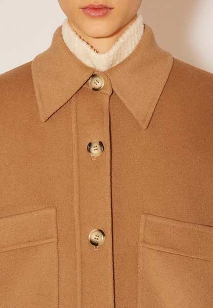 Пальто NANUSHKA  - Шерсть - цвет коричневый