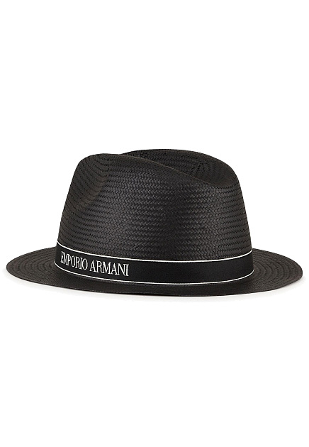 Черная шляпа EMPORIO ARMANI