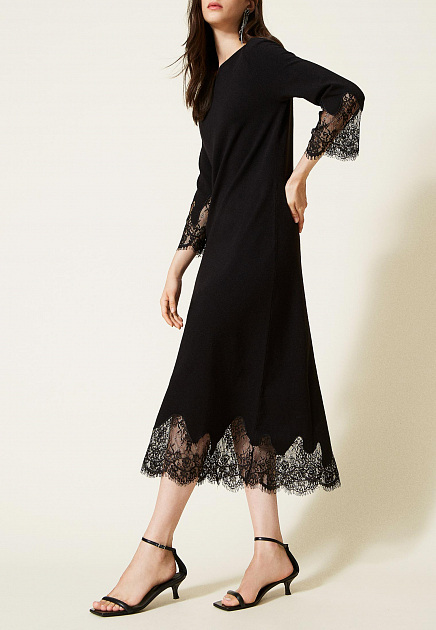 Платье TWINSET Milano  - Вискоза - цвет черный