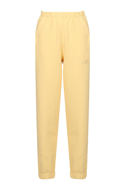 Желтые спортивные брюки GANNI