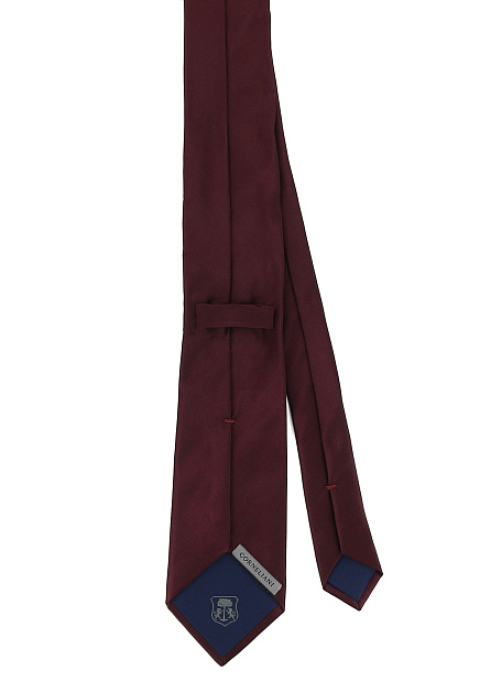 Бордовый галстук из шелка CORNELIANI - ИТАЛИЯ
