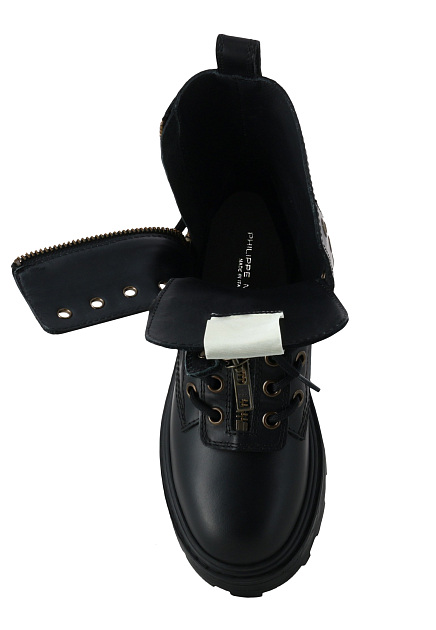 Ботинки PHILIPPE MODEL  - Кожа - цвет черный
