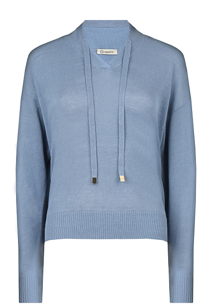 Синий пуловер CAPPELLINI BY PESERICO