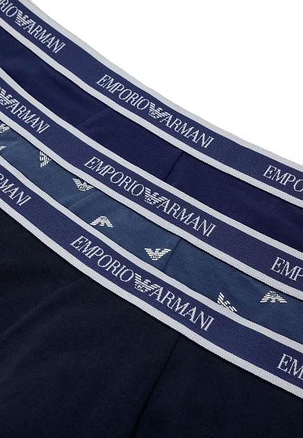Комплект из трех синих боксеров EMPORIO ARMANI Underwear - ИТАЛИЯ