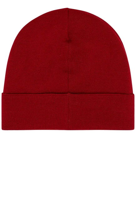 Красная шапка с контрастным логотипом EA7 - ИТАЛИЯ