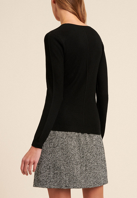Пуловер LUISA SPAGNOLI  - Шерсть - цвет черный