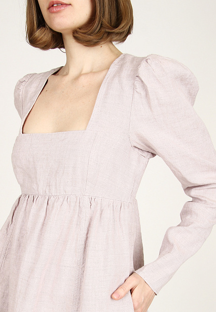 Платье GANNI  - Конопляное волокно - цвет фиолетовый