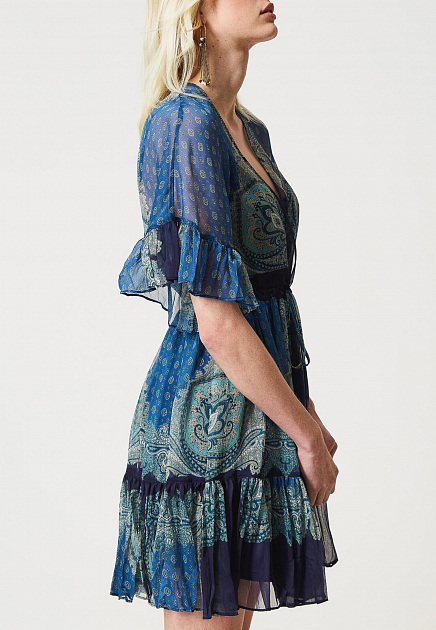Платье TWINSET Milano  - Полиэстер - цвет синий
