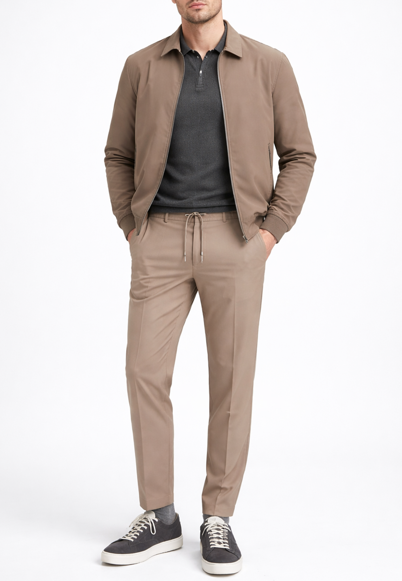 

Брюки на кулиске MANDELLI, Бежевый, Бежевый