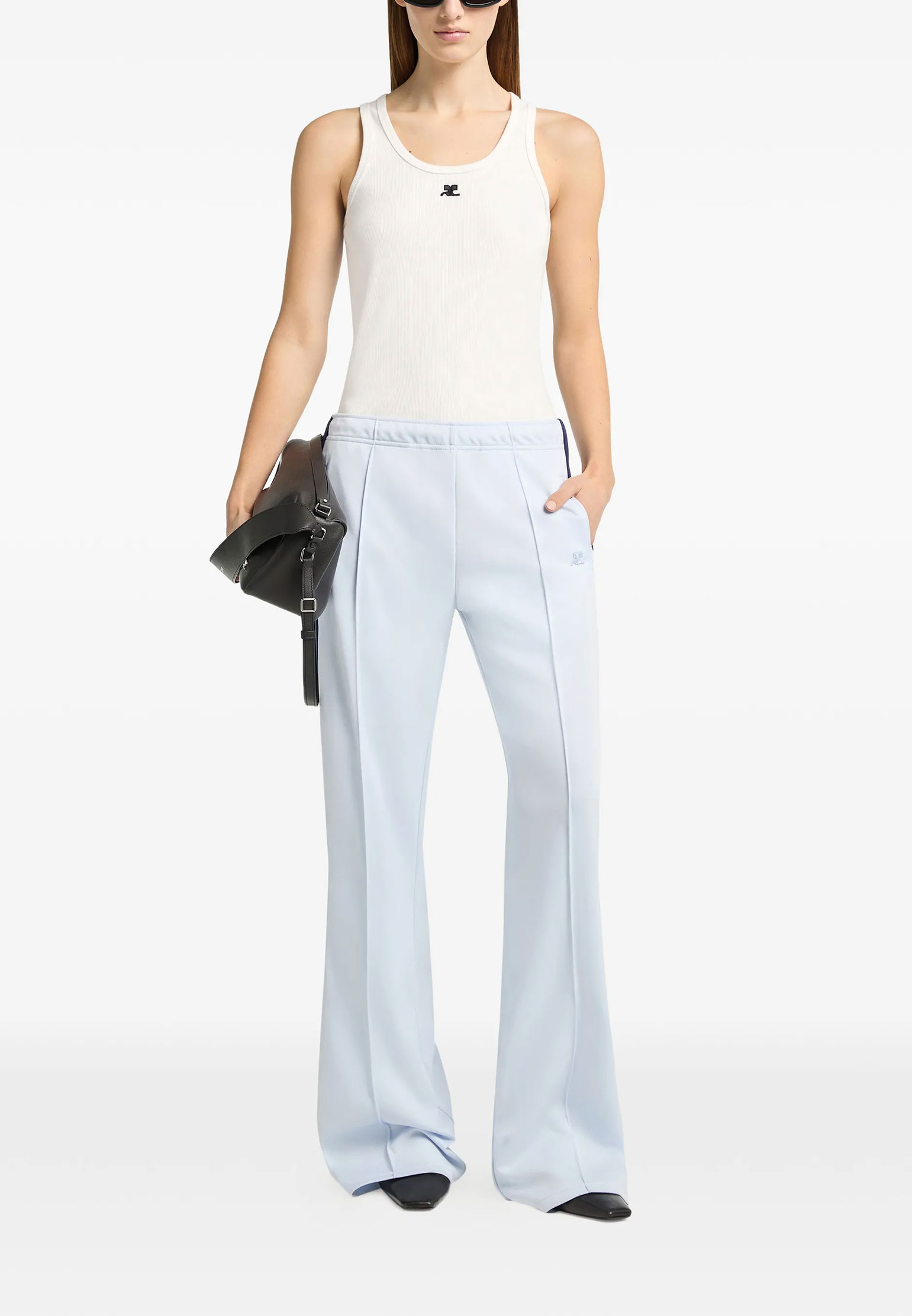 Брюки COURREGES  XS размера - цвет голубой