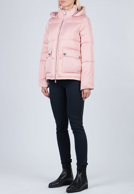 Зимняя куртка EMPORIO ARMANI  - Полиэстер - цвет розовый